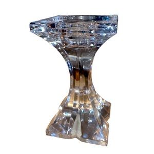 MIKASA Stature 6" Crystal Pedestal Pillar Candleholder